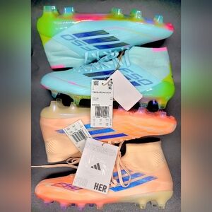Adidas Adizero F50 Elite Mid Soccer Cleats 2 Pair Sz 7 Women NIB